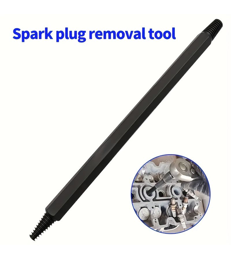 Spark Plug Removal Tool Kit Tapered Cone Extractor Broken Screws Cars Black - Image 1