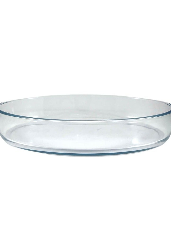 Homemaker Elegant Turkish-Made Oval Glass Baking Dish – 4L Capacity, 39.1x27.6cm, 6.7cm Height – Crystal Clear, Oven-Safe & Premium Quality - Image 2