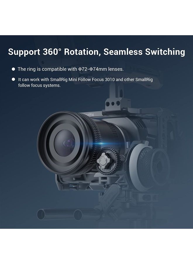 SmallRig Seamless Focus Gear Ring (72mm to 74mm) - 3293 - Image 4
