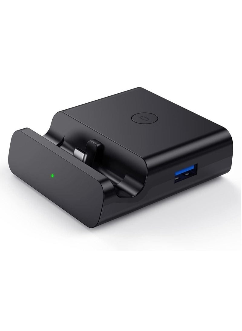 XICEN - For Switch Dock Nintendo Switch/Switch OLED,NEWDERY Portable Dock Charging Station,Switch Docking Station Replacement (No Charger and HDMI Cable),Perfect Nintendo Switch Accessories (Black) - Image 1