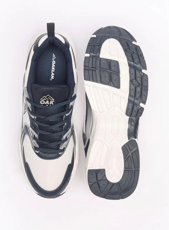 Oaklan by Shoexpress Men by Shoexpress Panelled Sports Shoes with Lace-Up Closure