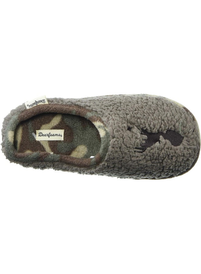 Dearfoams Dearfoams Kids Toddlers Embroidered Animal Character Clog unisex-baby Slipper  - Image 5