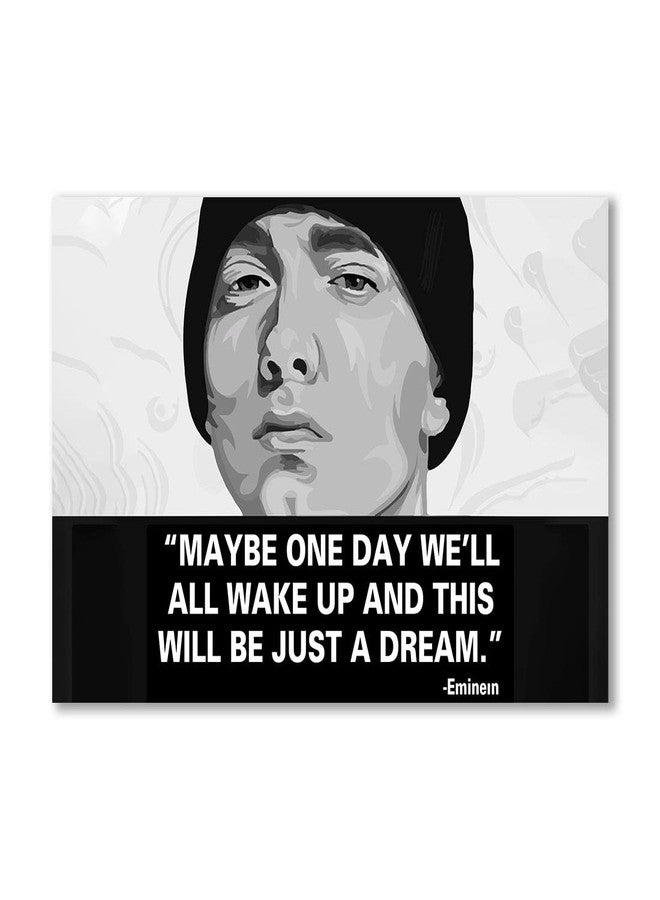 100Yellow® Eminem Digital Printed Inspirational Quotes Paper Poster For Kids And Adults Wall Decor|(300GSM Thick Paper Used| 18x12 Inches| Multicolor| Unframed) - Image 1