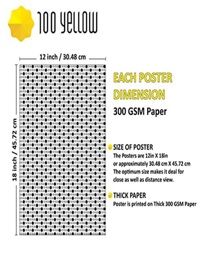 100Yellow® Eminem Digital Printed Inspirational Quotes Paper Poster For Kids And Adults Wall Decor|(300GSM Thick Paper Used| 18x12 Inches| Multicolor| Unframed) - Image 3