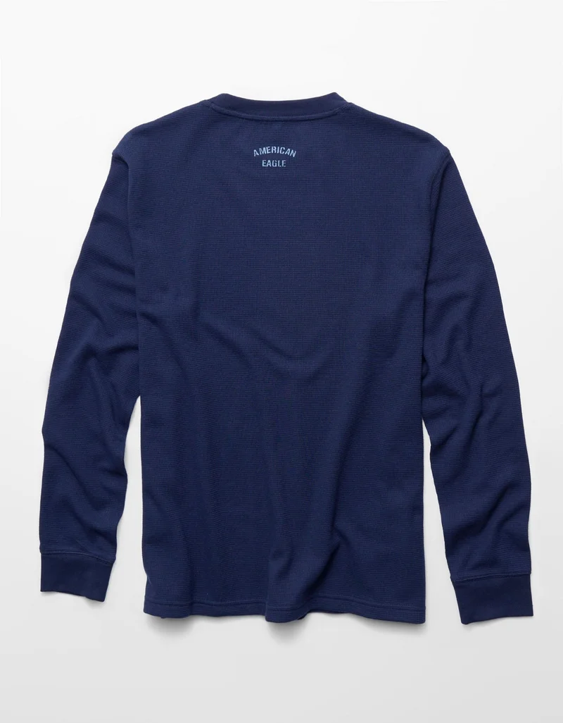American Eagle  AE Icon Long Sleeve Thermal T-Shirt for Men | Best Price UAE