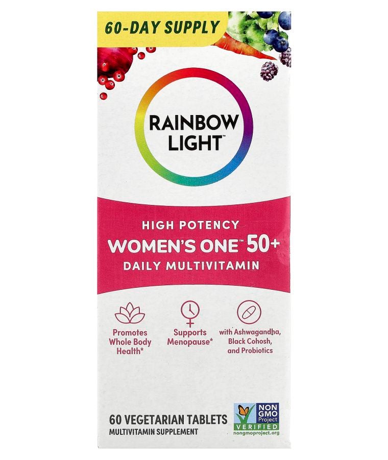 Rainbow Light Women's One™50+ Daily Multivitamin High Potency 60 Vegetarian Tablets