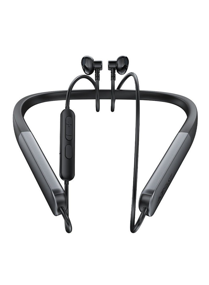 Acefast N1 Neck Hanging Bluetooth Earphones Black - Image 1