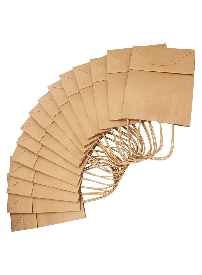 أكياس ورقية بنية مع مقابض 42 × 31 × 12 سم أكياس هدايا كرافت كبيرة لهدايا أعياد الميلاد وحفلات الزفاف والحلويات والتعبئة والتغليف والعيد (12 كيس) - Image 2