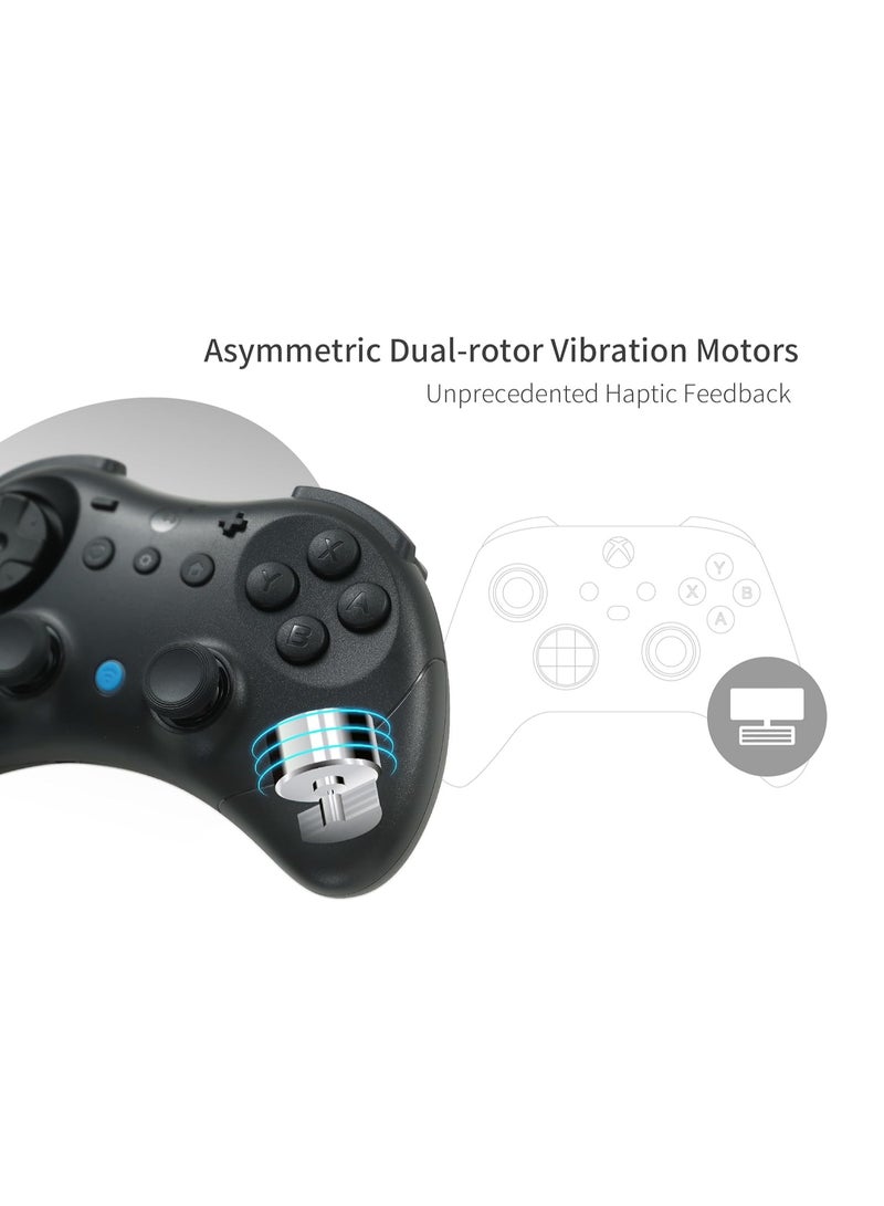 GuliKit Elves 2 Wireless Controller for Nintendo Switch 2 / Switch, Windows PC & Mobile – Hall-Effect Joysticks (Anti-Drift), 1000Hz Wired on PC, 730Hz Low-Latency Bluetooth, Gyro, Turbo, Carry Case. - Image 3