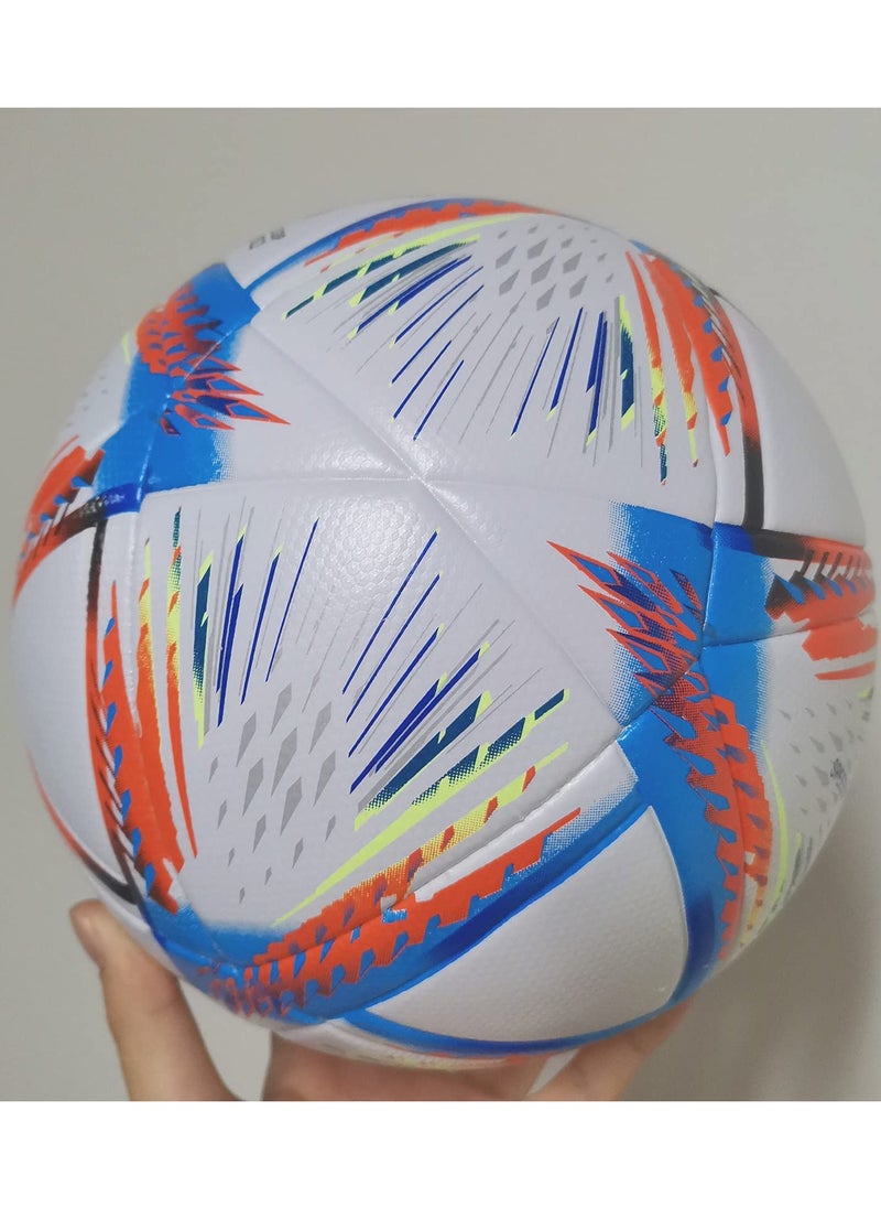 Generic Size 5 Football Soccer Ball – Durable Club Training Ball for Practice & Matches – World Cup Style Design for Kids, Youth & Adults – Ideal for Outdoor Sports  - Image 3