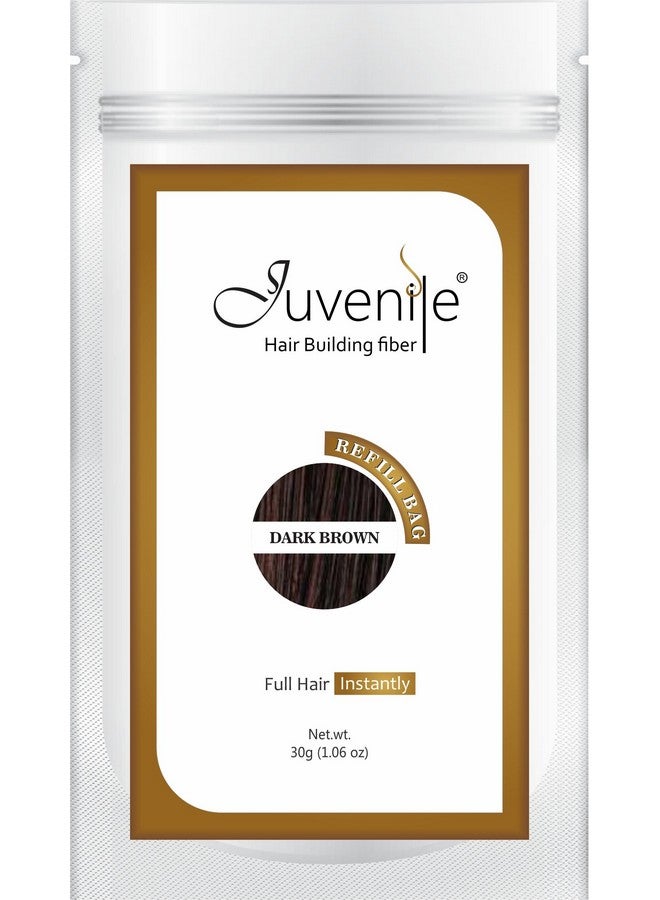 Juvenile Hair Fiber Refill Pack Dark Brown 30 Gram - Image 1