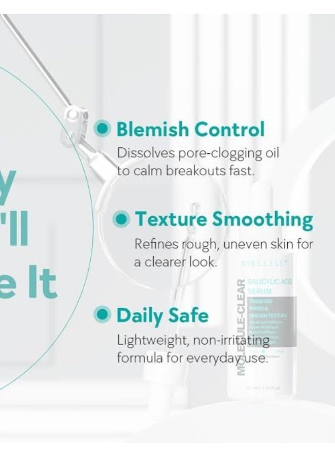 نايلس سيروم حمض الساليسيليك من ناين ليس موليكيول-كلير 30 مل - Image 2