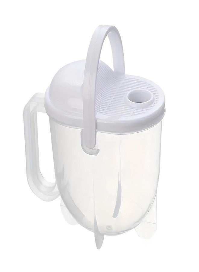 VAJASIL Rice Washing Bowl, Multifunction Rice Rinser with Drain Lid, Kitchen Colander with Handle, Multipurpose Rice Washing Tool for Vegetables, Berries, Pulses, Fruits - Image 3