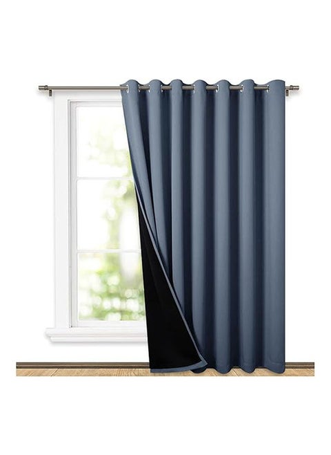 Curtains 100% Blackout Thermal Insulated Fabric Two Layers