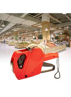 Thoraya 8 Digit Manual Price Tag Labeller with Cover Robust Practical Comfortable Hand Feeling Price Tag Machine Red Chinese  - Image 5