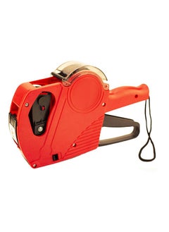Thoraya 8 Digit Manual Price Tag Labeller with Cover Robust Practical Comfortable Hand Feeling Price Tag Machine Red Chinese  - Image 1