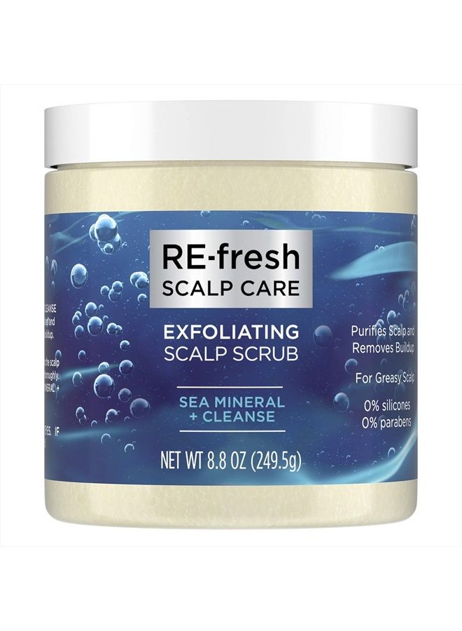 RE-FRESH Scalp Care - Exfoliating Scalp Scrub - Sea Mineral + Cleanse (8.8 oz) - Image 1