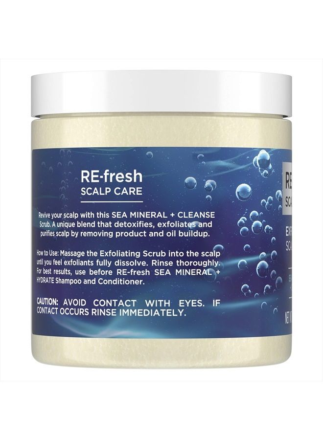 RE-FRESH Scalp Care - Exfoliating Scalp Scrub - Sea Mineral + Cleanse (8.8 oz) - Image 3