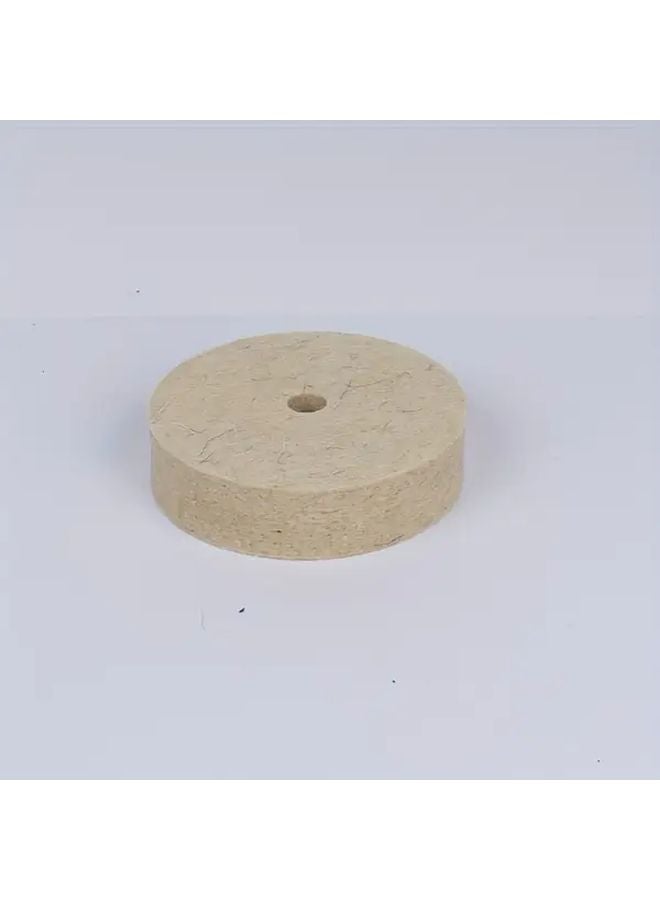 100 Percent Wool Polishing Wheel 3 Inch 75Mm Thick For Grinders Mirror Finish - Image 1