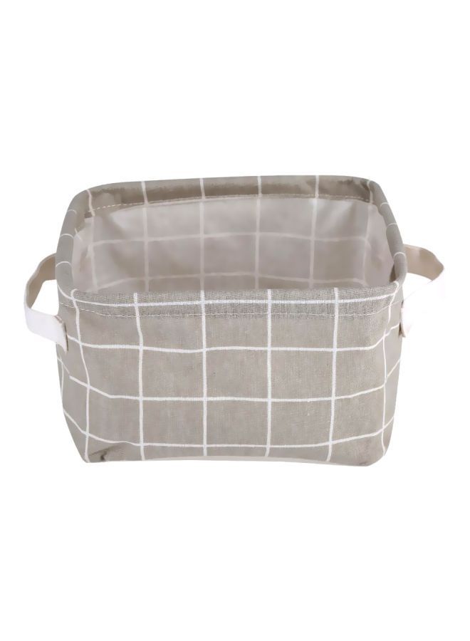 NIBEMINENT Foldable Laundry Storage Basket Grey Lattice 20x16x15centimeter  - Image 1