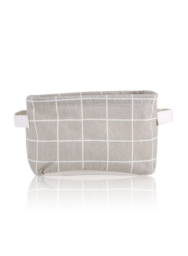 NIBEMINENT Foldable Laundry Storage Basket Grey Lattice 20x16x15centimeter  - Image 2