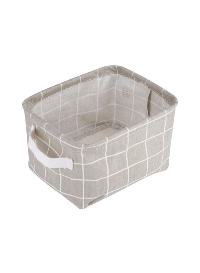 NIBEMINENT Foldable Laundry Storage Basket Grey Lattice 20x16x15centimeter  - Image 3