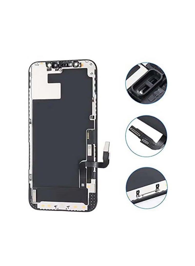 فوني شاشة LCD بديلة لجهاز iPhone 12 Pro باللون الأسود - Image 4