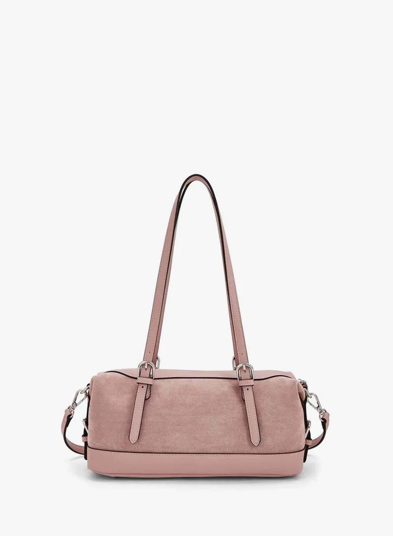 Celeste PINK Textured Shoulder Bag With Detachable Strap for Women | Best Price UAE