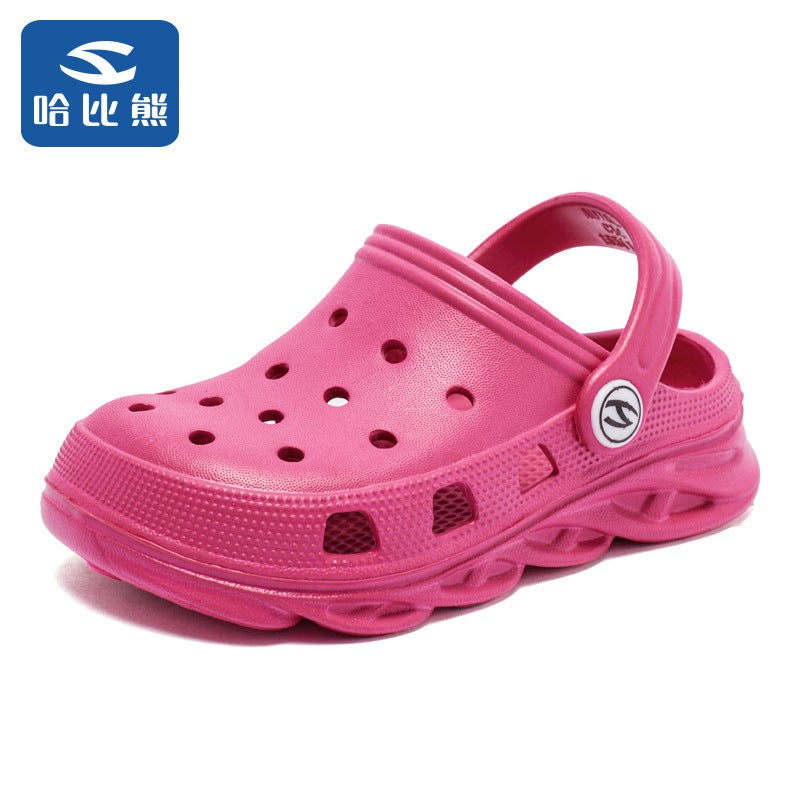 Fujian Big Manufacturers Habixiong Children'S Shoes Boys Slippers Hole Shoes 2025 Summer Girls Sandals Covered Toe Hole Shoes - Image 1