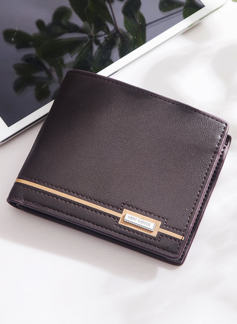 Business Men's Wallet Short Wallet Card Holder Document Bag 12*9.5*1.5cm