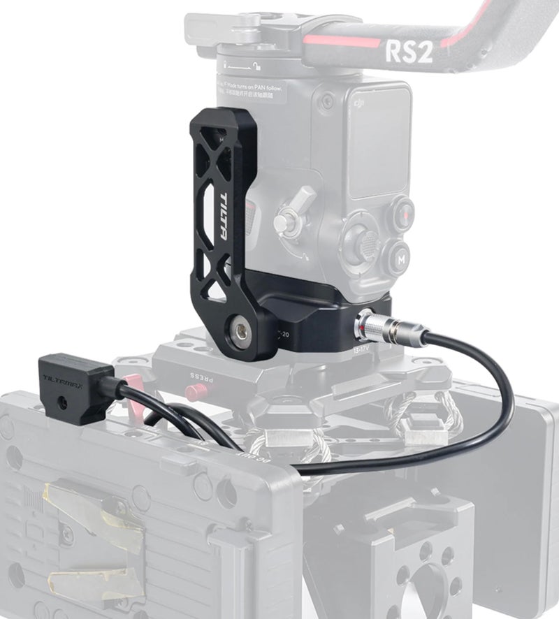 Tilta Power Supply Base Plate for DJI Ronin | Compatible with RS3 Pro / RS4/ RS4 Pro | Side Holding Bracket | 1/4"-20 and 3/8"-16 Threads - Image 2