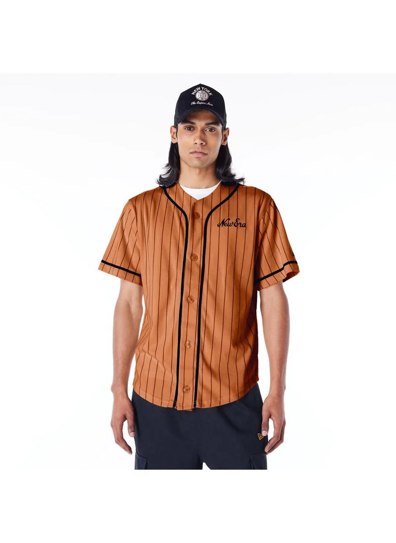 نيو ايرا Pinstripe Logo Jersey