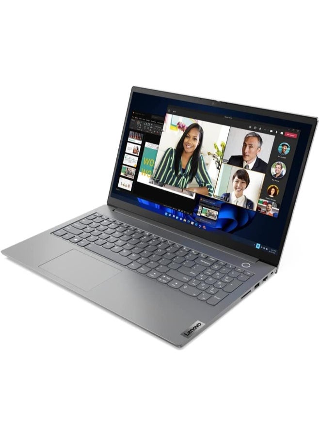 Lenovo ThinkBook 15 G2 Laptop With 15.6-Inch Display, Core i5-1135G7 Processor/16GB RAM/1512GB SSD/Intel Iris XE Graphics/Windows 11 Pro With Free Pro HT Bluetooth Headset English/Arabic Grey - Image 2