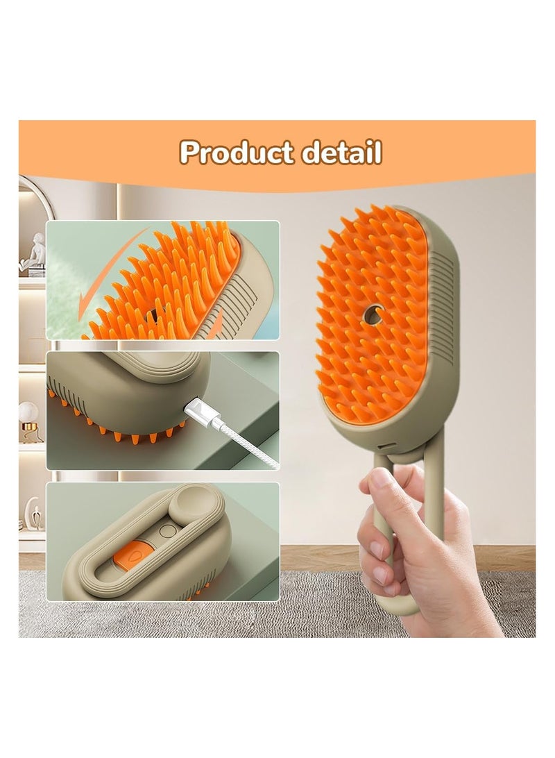 Cat Steam Brush 2024 New Pet Steam Groomer Comb,3 In 1 Cat Steam Brush Pet Hair Steamy Brushes,Pet Steam Brush for Cats Dogs - Image 3