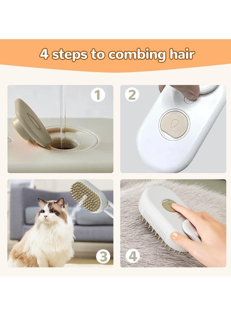 Cat Steam Brush 2024 New Pet Steam Groomer Comb,3 In 1 Cat Steam Brush Pet Hair Steamy Brushes,Pet Steam Brush for Cats Dogs - Image 2