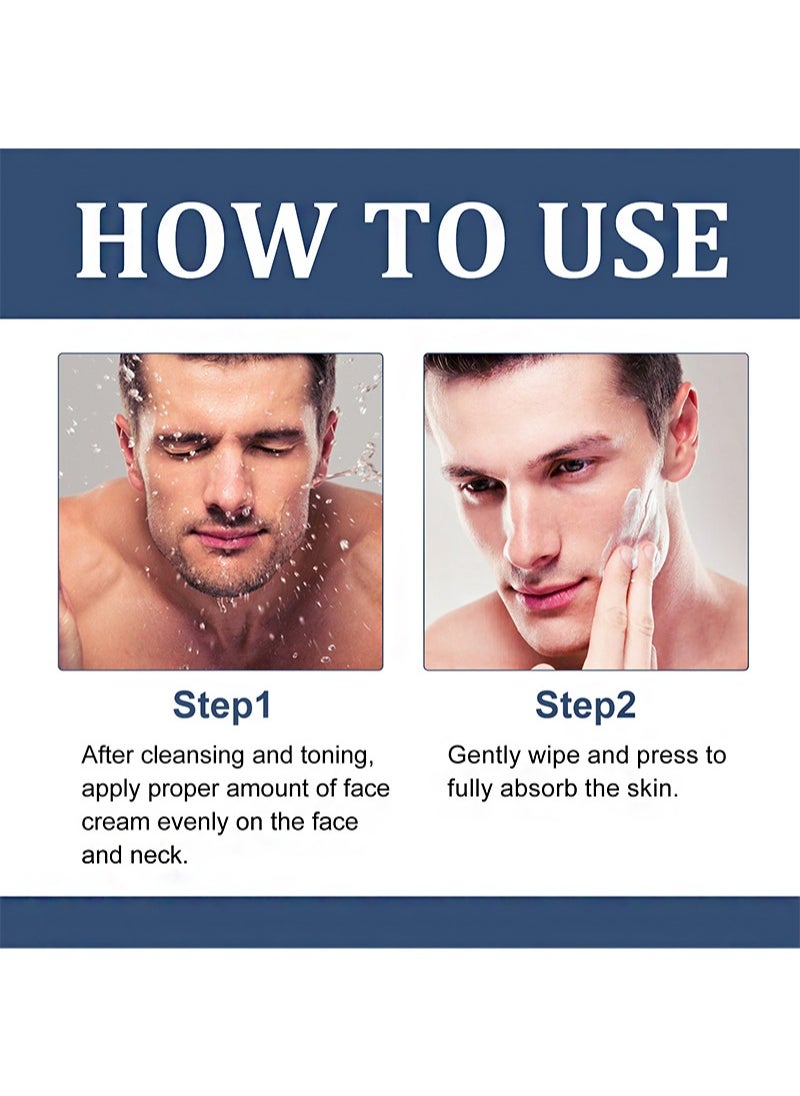 East Moon - Men's Face Cream, 6 in 1 Men's Face Formula Daily Care (50ml), Men's Eye Bag Treatment & Face Lotion, Men's Anti-Aging，Anti-Wrinkle & Dark Spots Men's Face Cream - Image 1