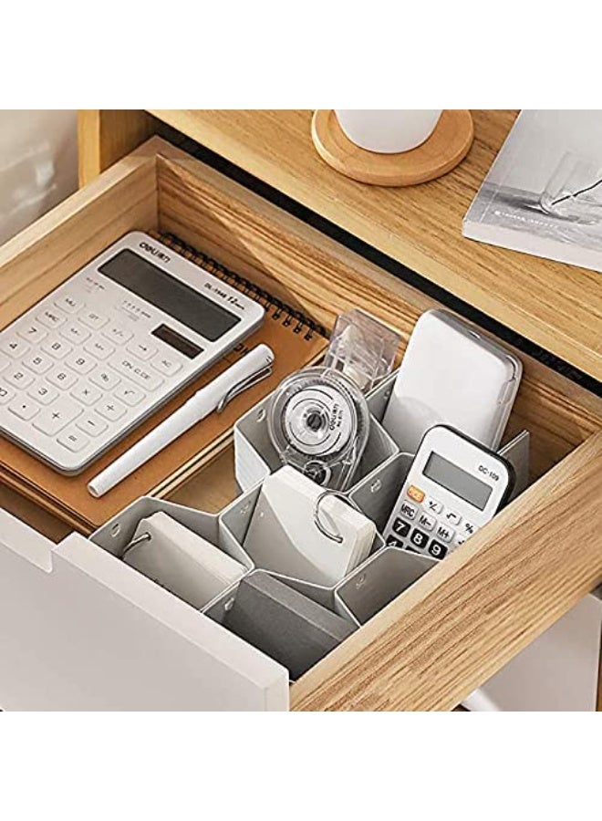 8 قطع مقسم أدراج على شكل قرص العسل – فاصل أدراج بلاستيكي DIY قابل للتعديل للملابس الداخلية والجوارب والأحزمة والأوشحة – وحدات تخزين قابلة للتخصيص - Image 5