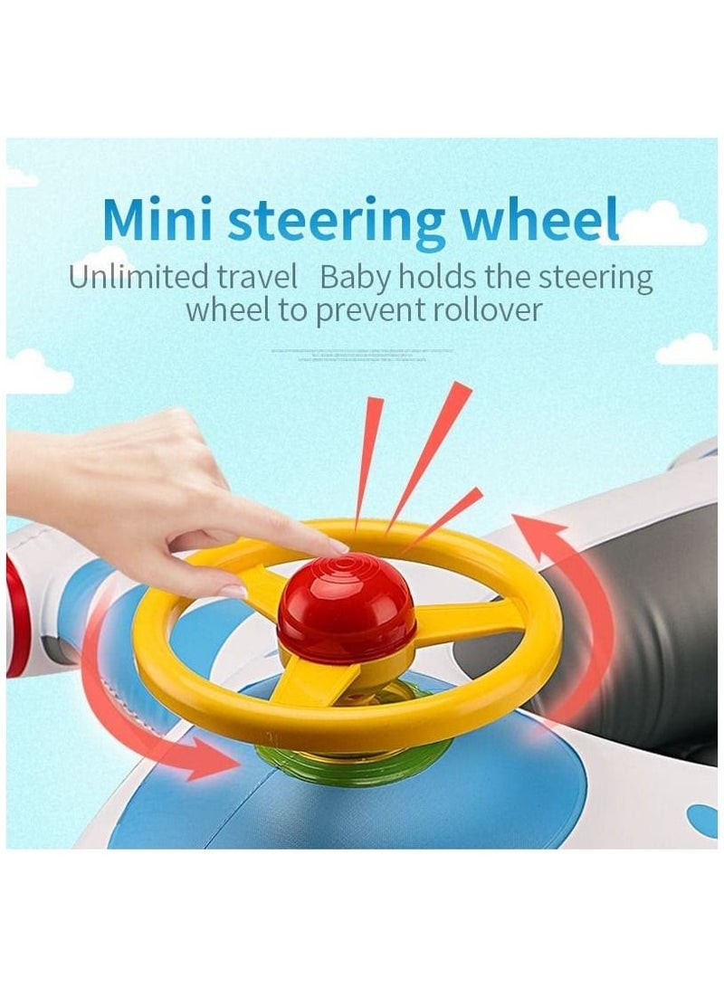 LIMOS Baby Inflatable Swim Boat Pool Float Seat Ring for Toddler(Animal Green) - Image 3