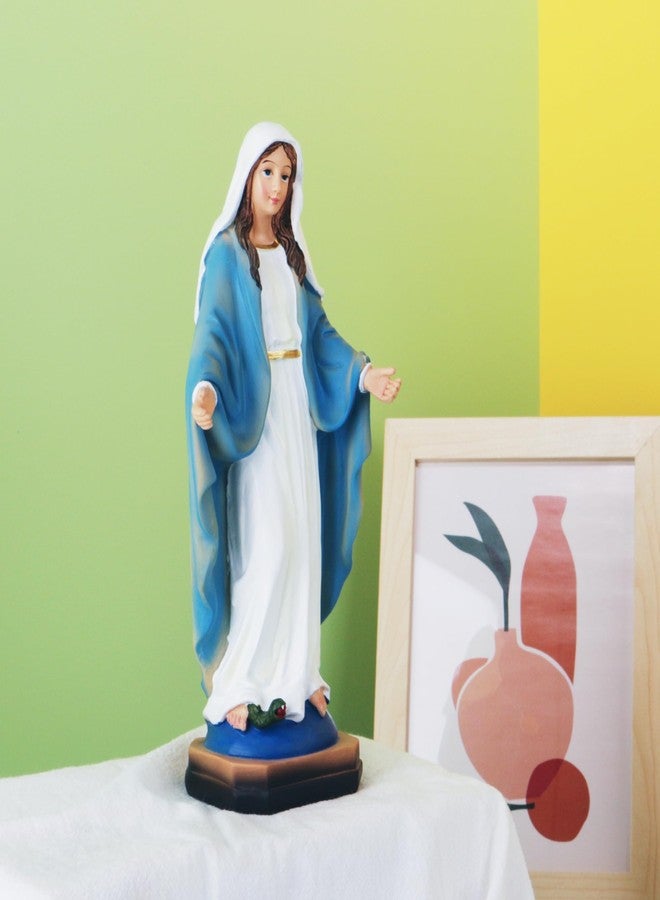 KEEPKAP Generous Virgin Mary Statue, Our Lady of Lourdes Blessed Mother Statues, 8.5 Inch Virgin Mary Resin Figurines Catholic Gifts, Indoor Religious Home Decor - Image 5