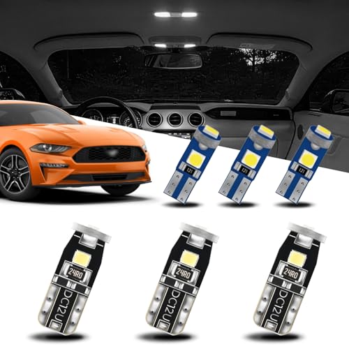 EASY EAGLE LED Interior Car Lights for FordMustang20152021 8 Piece Kit White LED Light Bulbs Super Bright 6000K Install Tool - Image 1