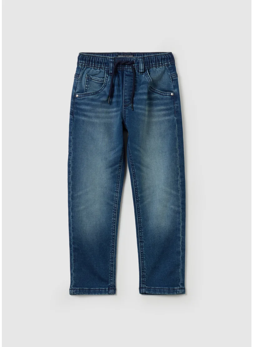 Ovs Denim joggers with drawstring