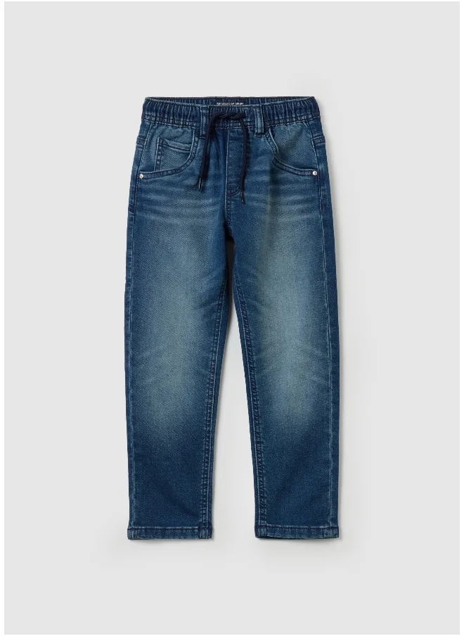 Ovs Denim joggers with drawstring