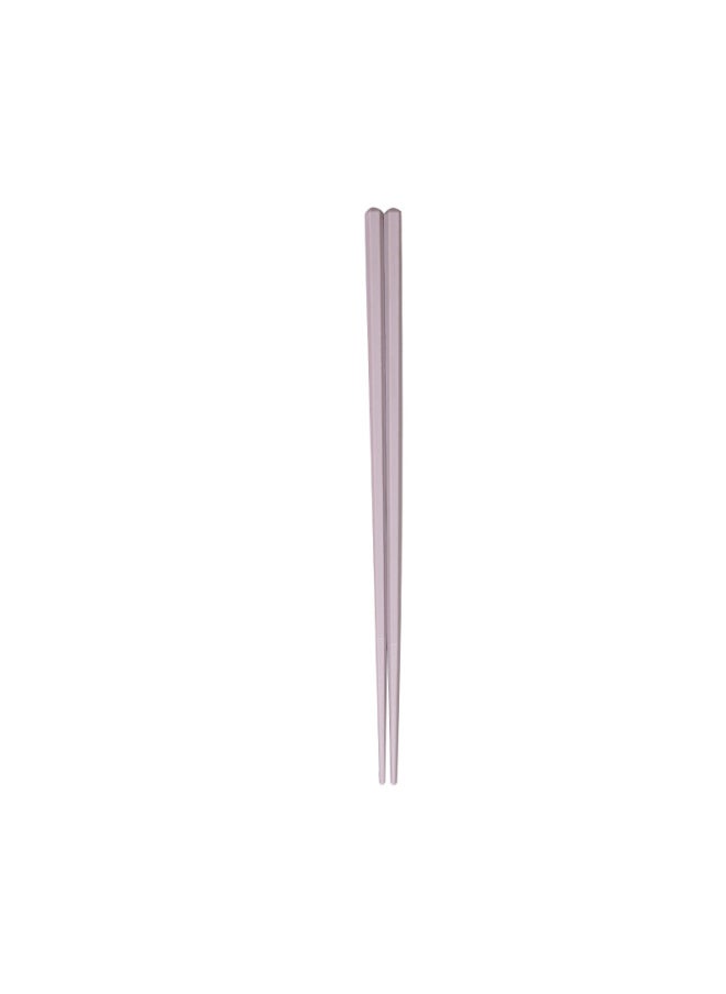 Generic - Japanese-style Alloy Chopsticks Hexagonal Non-slip Macaron Color Household Meal Sharing One Person Chopsticks Community Group Purchase In Stock Wholesale-Color:Light Gray-Specifications:22.5 [macaron Hexagonal Chopsticks]] - Image 1