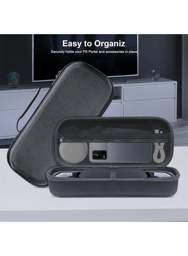 Careflection حافظة سفر كيرفلكشن متوافقة مع بلاي ستيشن بورتال، مع تخزين أكبر وواقي شاشة مدمج، مضادة للصدمات ومقاومة للخدوش، حافظة محمولة مزدوجة الطبقة من أكسفورد، سوداء - Image 5