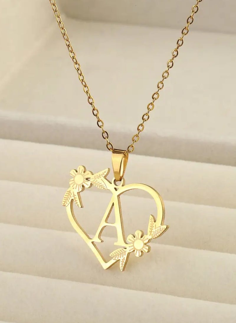 إيكوال سلسال نسائي مصنوع من الاستانلس ستيل مطلي باللون الذهبي - Image 2