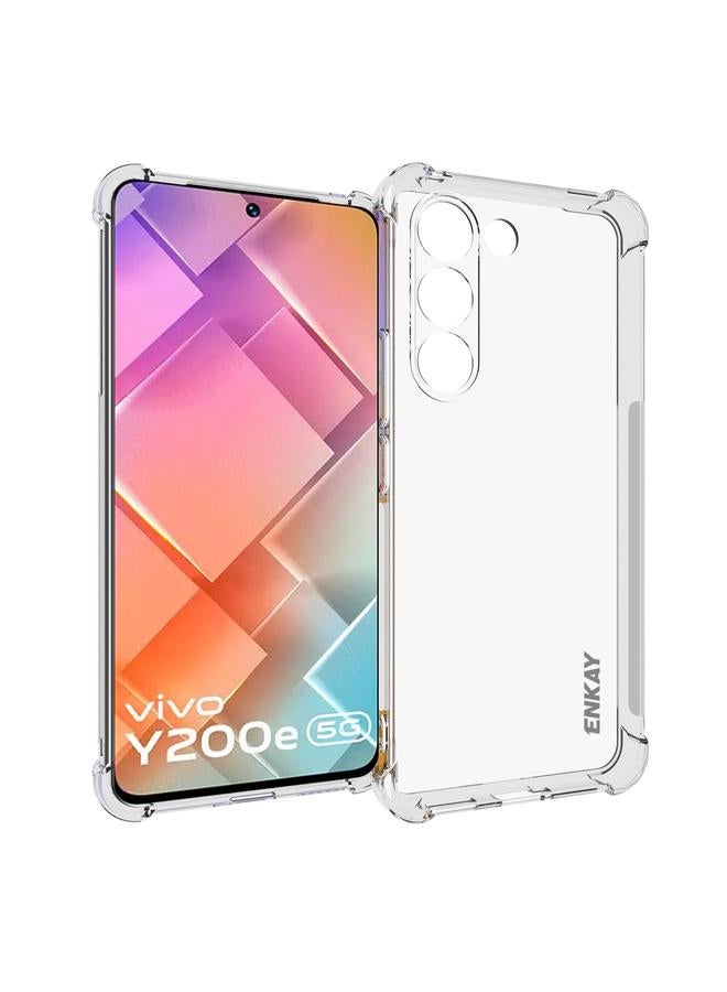 The Bros حافظة لهاتف vivo Y200e 5G Global Hat-Prince شفافة من TPU مقاومة للصدمات