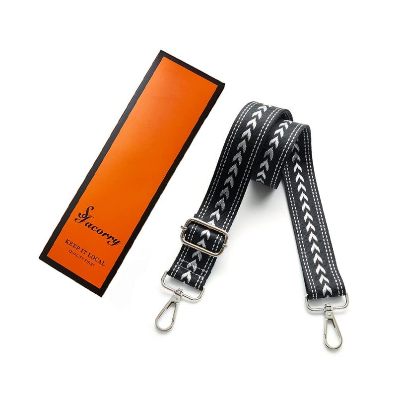 S-Jacorry Purse Strap Replacement Crossbody Wide Shoulder Strap Adjustable Canvas Straps Handbag Strap Replacement Belts - Image 5