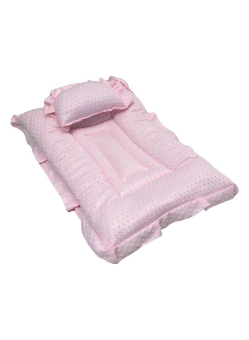 BABYCARA Baby Bed with Thick Mattress Pillow for Newborn Babies 80x55cm  - Image 1