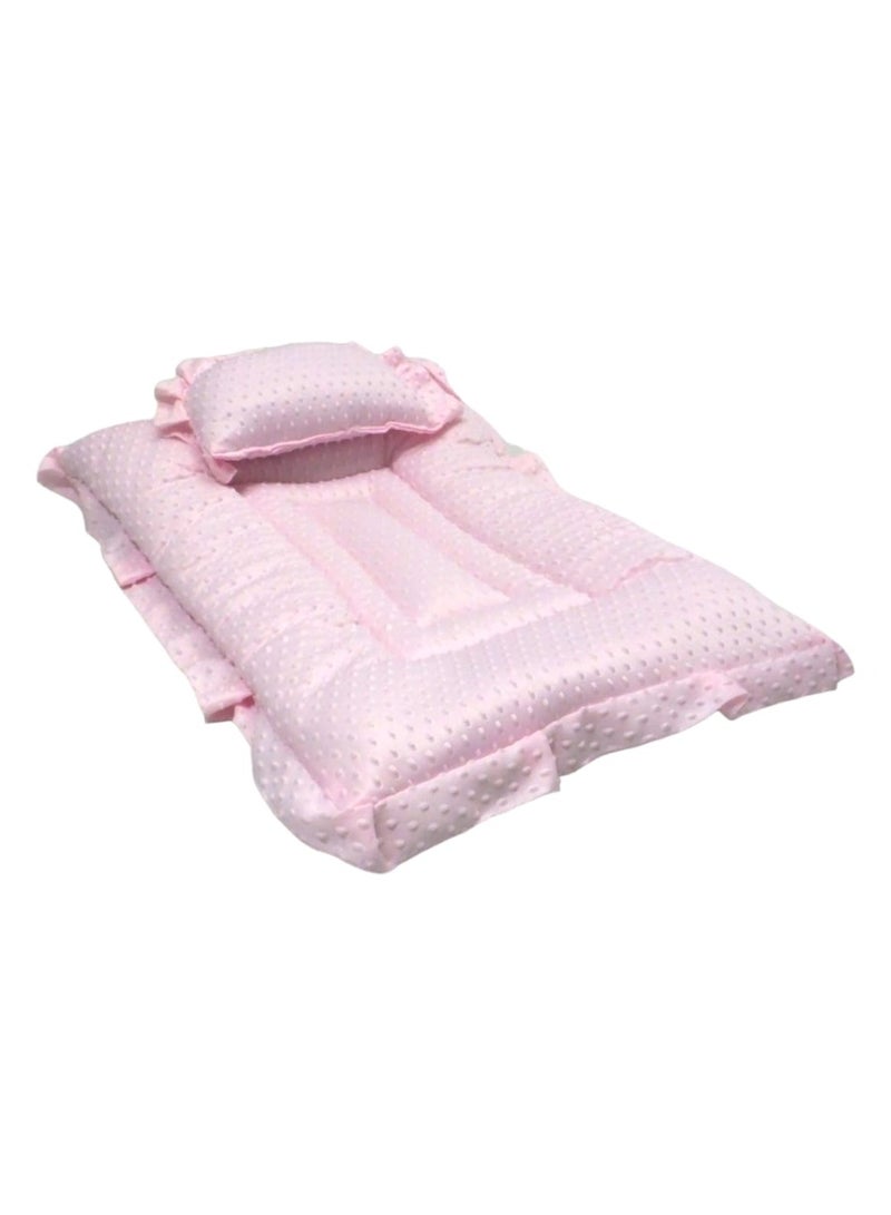 BABYCARA Baby Bed with Thick Mattress Pillow for Newborn Babies 80x55cm  - Image 3