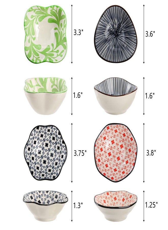 Frcctre Set of 12 Ceramic Dipping Sauce Bowls, 3 Oz Porcelain Pinch Bowls Soy Sauce Dish Set, Small Prep Bowls Condiments Dishes Side Dishes for Sauces Ketchup Appetizer Condiment BBQ - Image 2